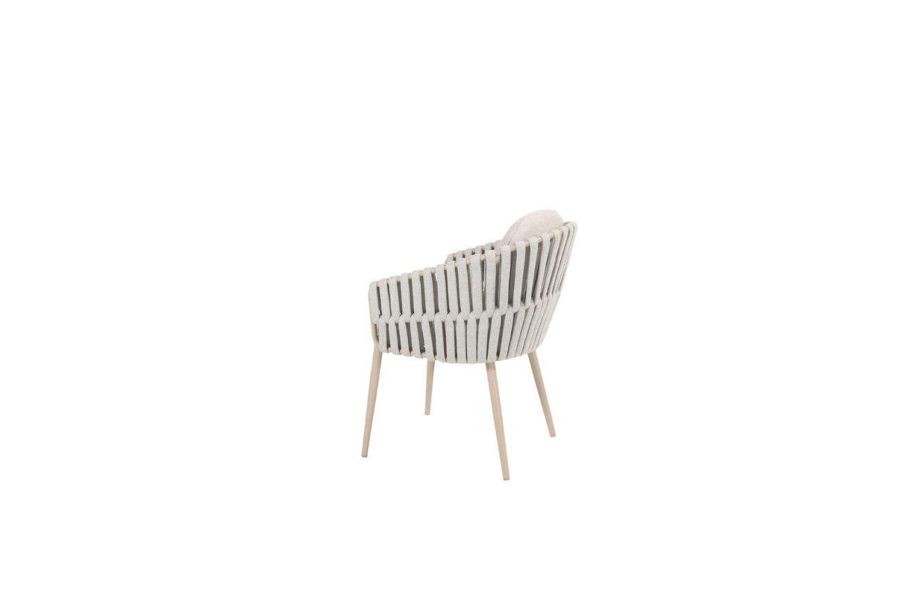 Taste Eva Dining Chair With Cushion - Latte Rope